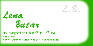 lena butar business card